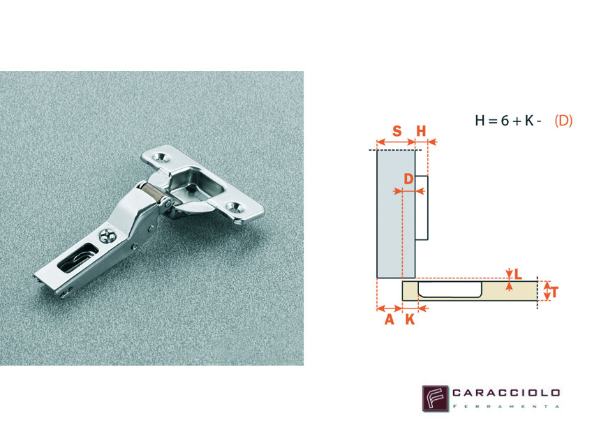 SALICE - CERNIERA C2APG99 COLLO 9 SERIE PUSH